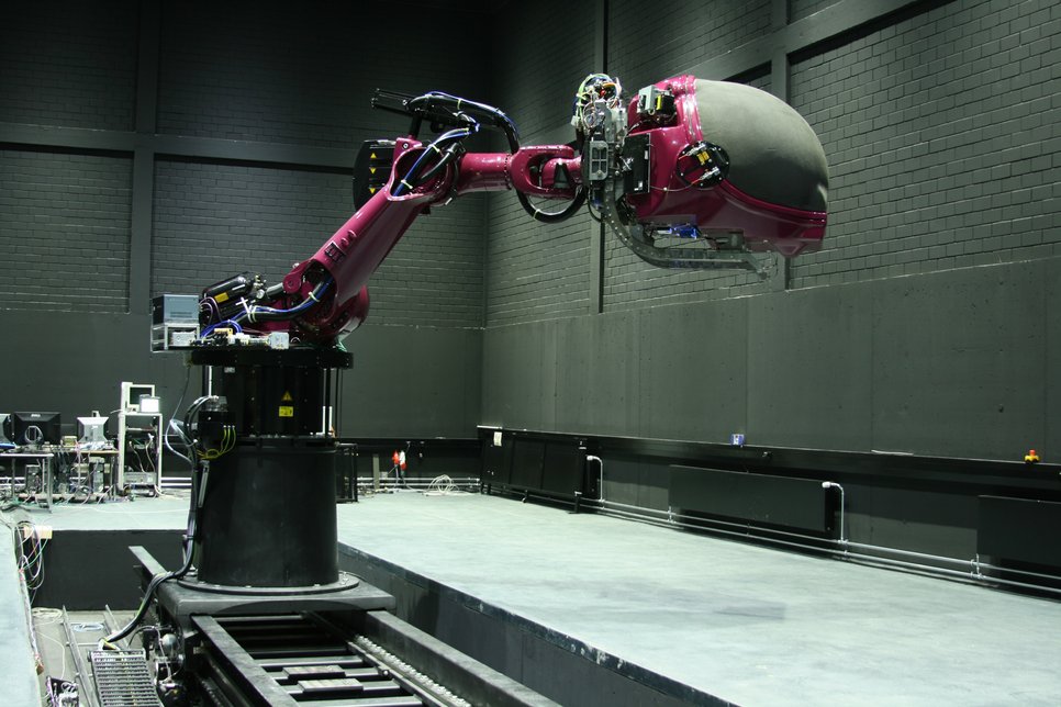 The CyberMotion Simulator used to create inflight motions such as turbulance.