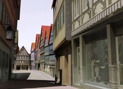 View of the Kirchgasse towards the market place