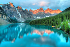 Der Moraine Lake in Kanada