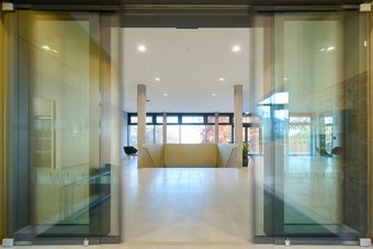 The foyer of the new Max Planck House The foyer of the new Max Planck House