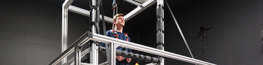 CyberPod Person standing in the CyberPod